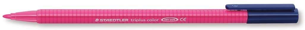Staedtler Triplus Color 323 Rotulador de Punta Fina - Trazo 1mm Aprox - Tinta Base de Agua - Color Magenta · Pack de 10 uds.