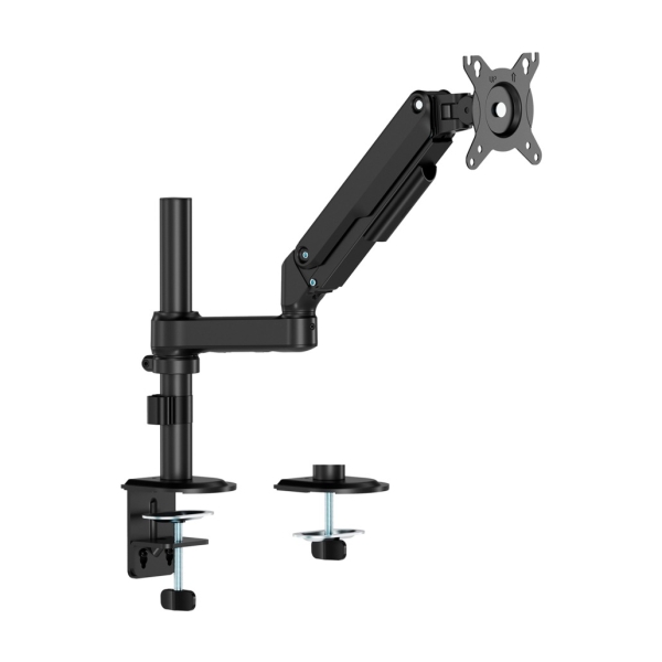 Aisens Soporte de Mesa Eco con Contrapeso Giratorio e Inclinable para Monitor/TV de 17-32" - 1 Brazo y 3 Pivotes - Peso máximo 9Kg - Color Negro