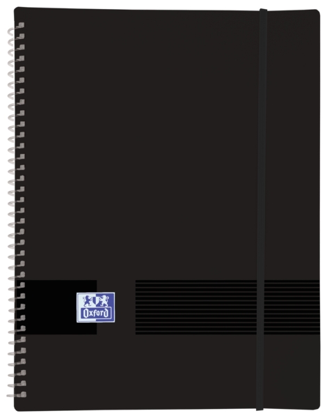 Oxford Live & Go A4 Carpeta de Fundas - Tapa de Plastico Opaco - Espiral 30 Fundas - Color Negro · Pack de 10 uds.