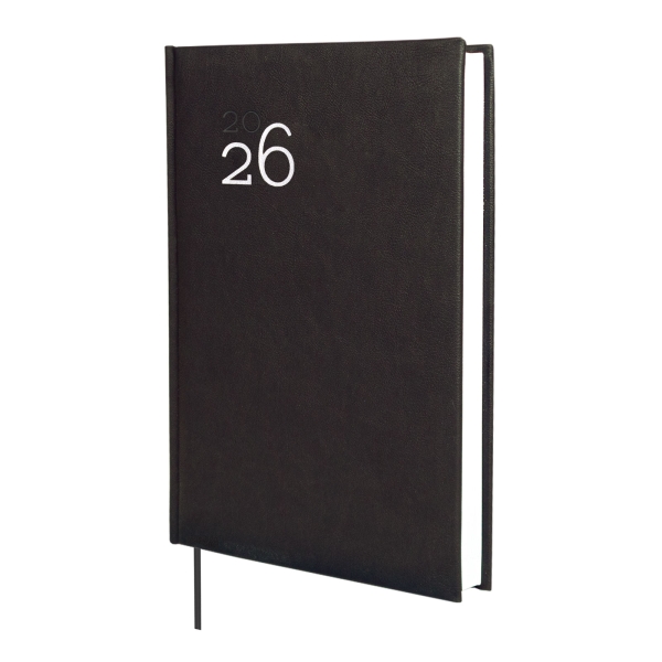 Finocam Dynamic Milano Agenda Profesional en Catalan - Anual 2026 - Tapa Dura Acolchada - Formato Y11 - 168x32x245mm - 1 Dia por Pagina - Color Negro
