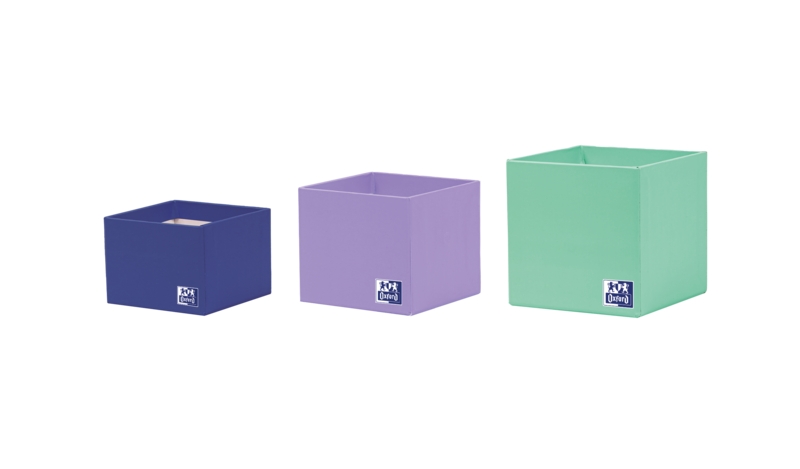 Oxford Portabolis 3 Cubiletes - Organizador de Escritorio - Incluye 3 Compartimentos - Diseño Compacto y Funcional · Pack de 4 uds.