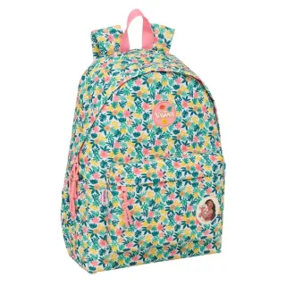 Safta Vaiana Mochila para Portatil hasta 14.1" - Bolsillo Frontal - Portabotellas - Tirador Doble - Hombreras Ergonomicas - Espalda Acolchada - Asa Superior - 17.3L - 310x130x430mm - Color V