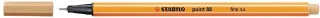 Stabilo Point 88 Rotulador de Punta Fina de Fibra - Trazo de 0.4 mm - Tinta con Base de Agua - Color Ocre Claro · Pack de 10 uds.