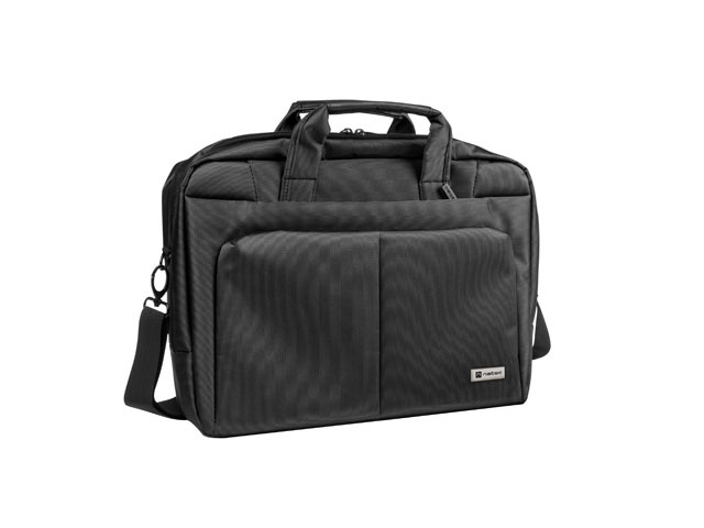 Natec Gazelle Maletin para Portatiles de 14" - Multiples Bolsillos - Resistente a Salpicaduras - Gran Capacidad - Color Negro