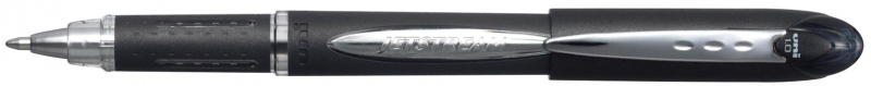Uni-ball JetStream SX-210 Boligrafo Punta de Bola 1mm - Tinta Resistente al Agua y Luz - Secado Instantaneo - Cuerpo de Plastico y Caucho - Clip Metalico - Color Negro · Pack de 12 uds.