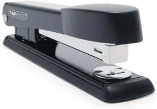 Rapesco Marlin Grapadora Metalica de Sobremesa - Hasta 25 Hojas - Grapas 26/6, 24/6 - Grapado Cerrado y Abierto