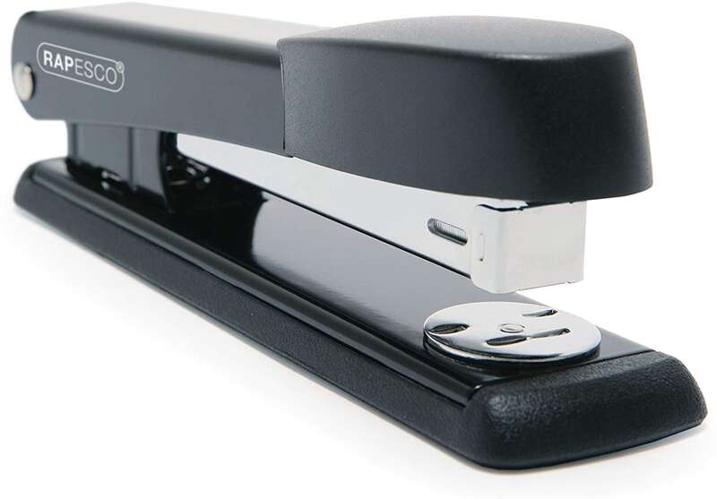 Rapesco Marlin Grapadora Metalica de Sobremesa - Hasta 25 Hojas - Grapas 26/6, 24/6 - Grapado Cerrado y Abierto