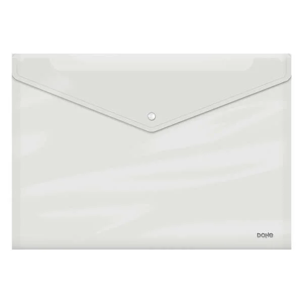 Dohe Sobre Portadocumentos A3 - Cierre de Broche - Polipropileno Cristal Transparente 150 Micras - Transparente · Pack de 10 uds.