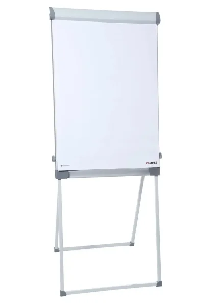 Dahle 96011 Profesional Pizarra/Caballete Metalico 670x950mm - Superficie Magnetica - 2 Portafotos Extraibles - Bandeja para Rotuladores - Color Blanco