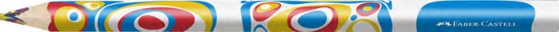 Faber-Castell Fantasia Lapiz Jumbo con Mina Multicolor - Cuerpo Triangular Decorado - Madera de Bosques Sostenibles · Pack de 12 uds.