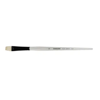 Daler Rowney Graduate Pincel para Oleo - Pelo de Cerda Natural - Mango Largo - Bright - N°10