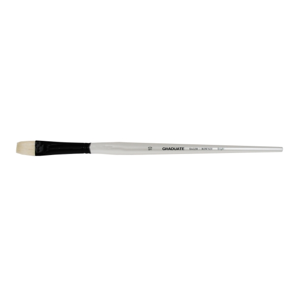 Daler Rowney Graduate Pincel para Oleo - Pelo de Cerda Natural - Mango Largo - Bright - N°10