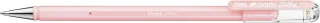 Pentel Hybrid Milky Boligrafo de Bola - Punta Fina 0.8mm - Trazo 0.4mm - Tinta de Gel Opaca - Color Rosa Pastel · Pack de 12 uds.
