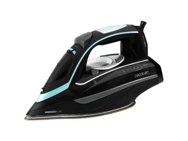 Cecotec 3D ForceAnodized 750 Smart Plancha de Vapor 3100W - Golpe de Vapor 200gr/min - Doble Suela Anodizada - Pantalla LCD - Vapor Continuo 65gr/min - Deposito de 400ml - Antical - Auto Apa