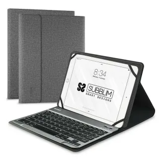 Subblim Teclado Bluetooth extraíble - Funda universal 9-10,1" - Diseño ultradelgado - Soporte ajustable - Acceso a todas las funciones - Sistema magnético - Resistente y adaptable - Inalámbr