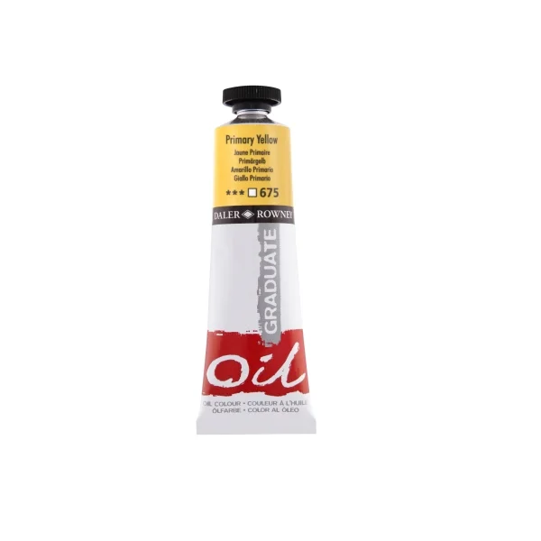 Daler Rowney Graduate Pintura al Oleo - Tubo de Aluminio - 38ml - Color Amarillo Primario