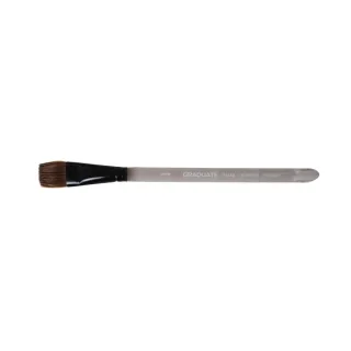 Daler Rowney Graduate Pincel Acuarela - Mezcla de Pelo de Pony y Sintetico - Mango Corto - Plano Lavis 3/4" · Pack de 3 uds.