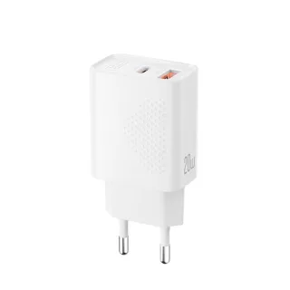 XO L161 Cargador de Pared - USB-A 18W - USB-C 20W - Carga Rapida - ABS - Color Blanco