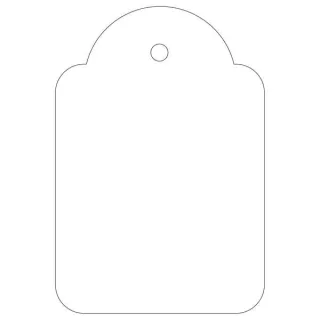 Apli Etiquetas Colgantes Blancas 36 x 53mm 100 U.