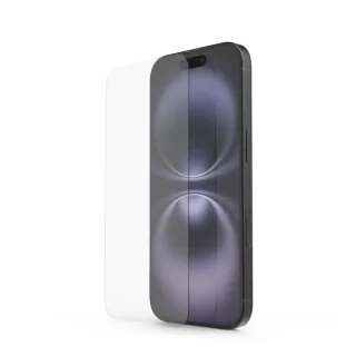 Hama Clear Protect Protector de Pantalla para iPhone 16 - Antihuellas - Vidrio de Seguridad - Grado de Dureza 9H - Color Transparente