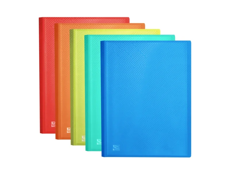 Oxford Urban A3 Carpeta de 20 Fundas Soldadas A3 - Tapa de Plastico Translucido - Colores Surtidos · Pack de 5 uds.