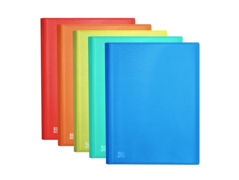 Oxford Urban A3 Carpeta de 20 Fundas Soldadas A3 - Tapa de Plastico Translucido - Colores Surtidos · Pack de 5 uds.