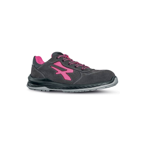 Upower Tokyo S ESD Calzado de Seguridad para Mujer - Talla 35 - Plantilla Antifatiga, Gamuza Perforada, Puntera AirToe Composite, Antiperforacion, Suela Antideslizante, Proteccion S1PS FO SR