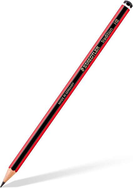 Staedtler Tradition 110 Lapiz de Grafito Hexagonal - Mina HB - Resistencia a la Rotura - Madera Bosques Sostenible · Pack de 12 uds.