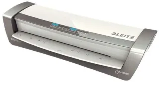 Leitz iLAM Office Pro A3 Plastificadora A3 - Calentamiento en 1min - Tiempo aprox. Plastificacion A4 40seg - Grosores de 80 a 175mic - Color Blanco/Plata