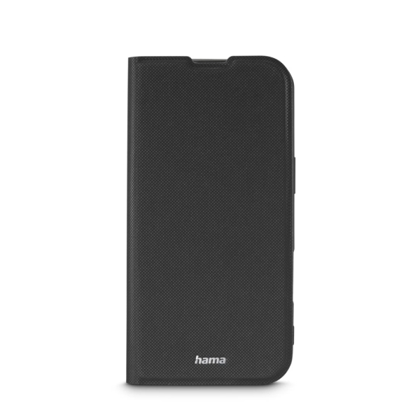 Hama Daily Protect Funda para iPhone Air - Antideslizante - Cierre Magnetico - Antihuellas - Poliuretano Termoplastico - Funcion de Soporte - Color Negro