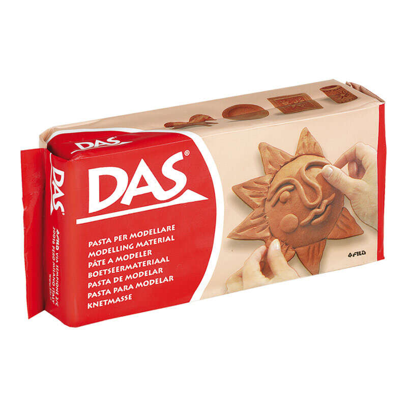 Das Pasta para Modelar 500gr - Facil de Trabajar - Seca al Aire - Color Terracota
