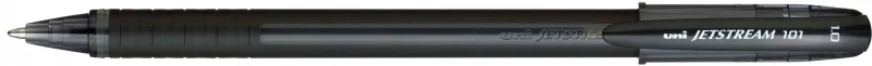 Uni-ball JetStream SX-101-10 Boligrafo de Tinta - Punta de Bola 1mm - Tinta de Secado Instantaneo - Ideal para Zurdos - Color Negro · Pack de 12 uds.