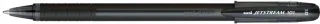 Uni-ball JetStream SX-101-10 Boligrafo de Tinta - Punta de Bola 1mm - Tinta de Secado Instantaneo - Ideal para Zurdos - Color Negro · Pack de 12 uds.
