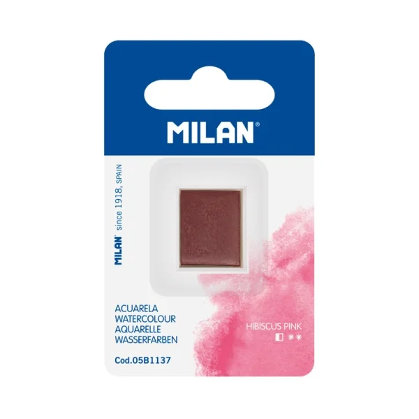 Milan Art Acuarela de Recambio - Medio Godet - Color Rosa