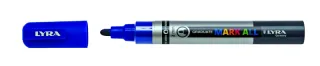 Lyra Mark All Rotulador Permanente - Multisuperficie - Punta Redonda - 2mm - Color Azul Oscuro · Pack de 6 uds.