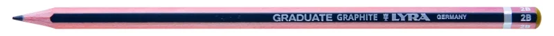 Lyra Graduate Lapiz de Grafito - Hexagonal - Graduacion 2B - Color Gris Oscuro · Pack de 12 uds.