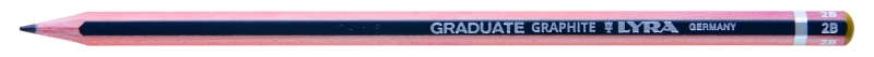 Lyra Graduate Lapiz de Grafito - Hexagonal - Graduacion 2B - Color Gris Oscuro · Pack de 12 uds.