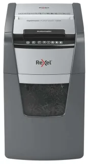 Rexel Optimum AutoFeed 130X Destructora Automatica de Corte en Particulas P-4 - Autoalimentacion 130 Hojas, Manual 8 Hojas - Papelera de 44L - Anti Atasco