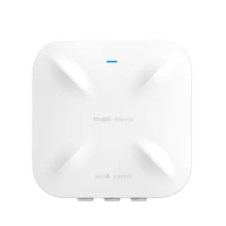 Ruijie RG-RAP6260(H) Punto de Acceso para Exterior - Doble Banda - IP68 - PoE - WiFi 6 AX6000 - 6Gbps - Gestion Cloud con App - Ethernet - Color Blanco