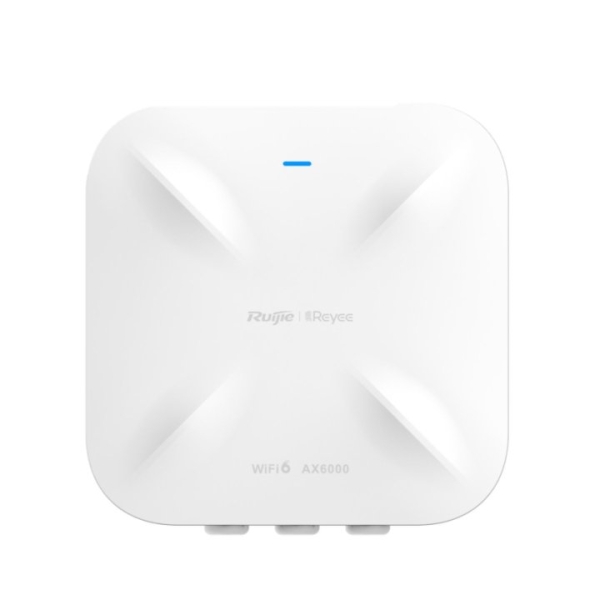 Ruijie RG-RAP6260(H) Punto de Acceso para Exterior - Doble Banda - IP68 - PoE - WiFi 6 AX6000 - 6Gbps - Gestion Cloud con App - Ethernet - Color Blanco