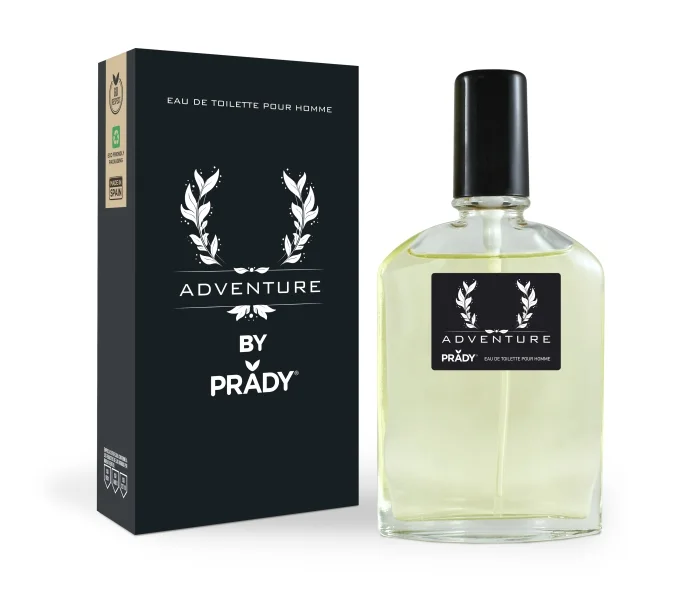 Prady Colonia de Hombre Adventure - Frasco de 90 ml - Spray Pulverizador