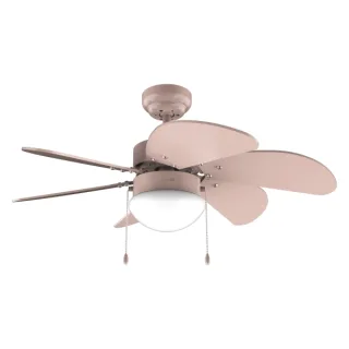 Cecotec EnergySilence Aero 3600 Vision Full Nude Ventilador de Techo con 6 Aspas y Lampara Integrada - 50W - Diametro de 36" - 3 Velocidades - Modo Invierno - Control por Cadena - Color Rosa