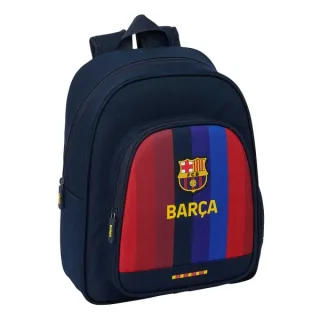 Safta F.C.Barcelona 1ª Equipacion 26/27 Mochila Infantil - Portabotellas - Bolsillo Frontal - Asa de Mano - Adaptable a Carro - Hombreras Acolchadas - 28x34x10cm - Color Azul Noche