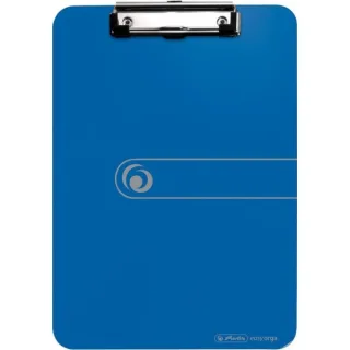 Herlitz Carpeta Sujetapapeles - Formato A4 - Pinza Metalica - Capacidad hasta 80 Hojas - Color Azul