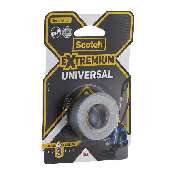 Scotch Extremium Universal Cinta Adhesiva Americana - 3m x 19mm - Color Negro