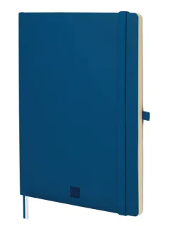 Finocam Nexo Cuaderno de Tapa Blanda - 72 Hojas - Formato B5 - 176x250mm - Papel Crema de 80g/m2 - Bolsillo Interior - Cierre con Goma - Portaboligrafo - Punteado - Color Azul Marino