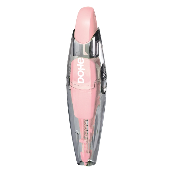 Dohe Serenity Cinta Correctora - 5mm x 6m - Pulsador Retractil - Recargable - Cuerpo Ergonomico - Color Rosa · Pack de 10 uds.