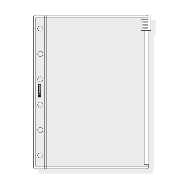Finocam C271 Funda para Agendas Classic - Cierre de Cremallera - Formato 602 - 88x116x1mm - PVC - Color Gris Claro