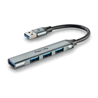 NGS HUB 4 PUERTOS USB: 1 X USB 3.2, 3 X USB 2.0