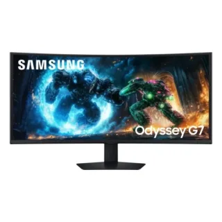 Samsung Odyssey G7 G75F Monitor 40" VA Curvo WUHD 180Hz FreeSync Premium Pro HDR10+ - Respuesta 1ms - Ajustable en Altura, Giratorio e Inclinable - 21:9 - HDMI, DisplayPort, USB - VESA 100x1
